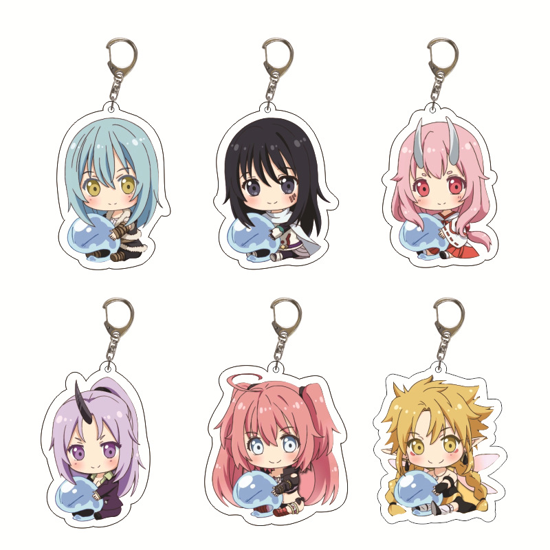 Genshin Impact Slime Acrylic A - Anime Merchandise Keychains ulasan dan harga
