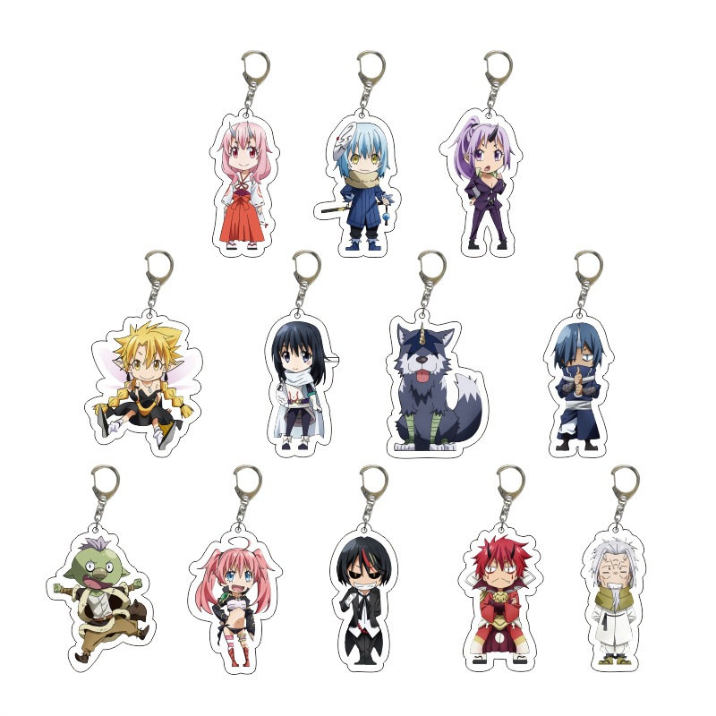 Genshin Impact Slime Acrylic A - Anime Merchandise Keychains ulasan dan harga
