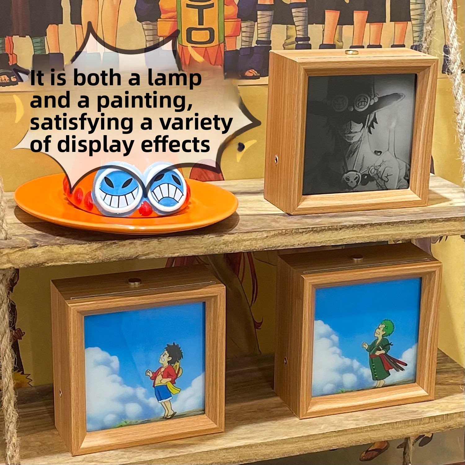 One Piece cartoon poster light - Anime Merchandise Japan ulasan dan harga