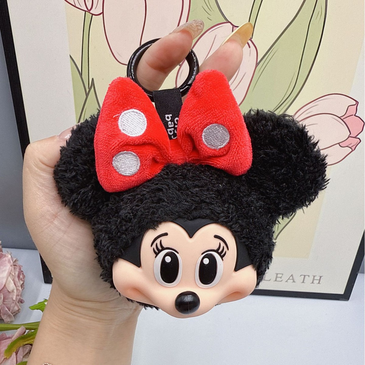 Mickey Minnie Plush Doll Keych - Anime Merchandise Keychains ulasan dan harga