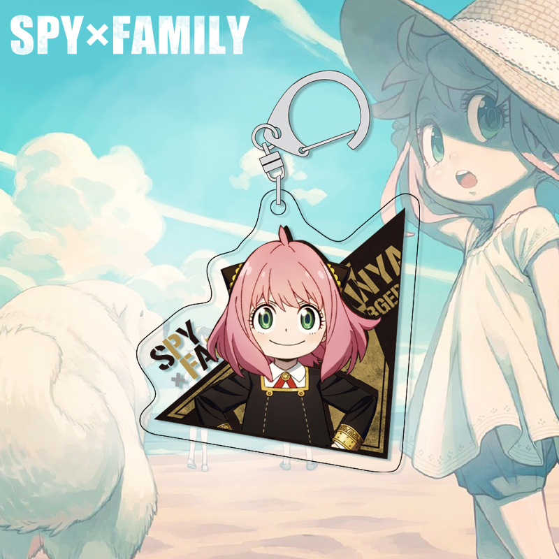 SPY×FAMILY Anya Keychain Acryl - Anime Merchandise Keychains ulasan dan harga