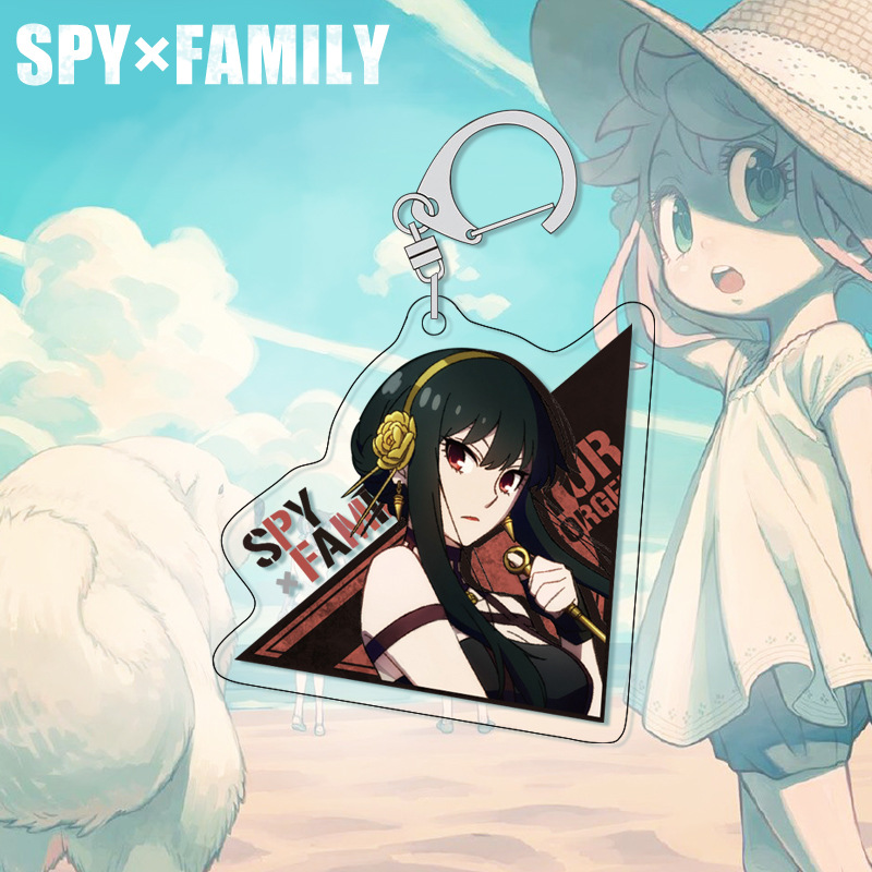 SPY×FAMILY Anya Keychain Acryl - Anime Merchandise Keychains ulasan dan harga
